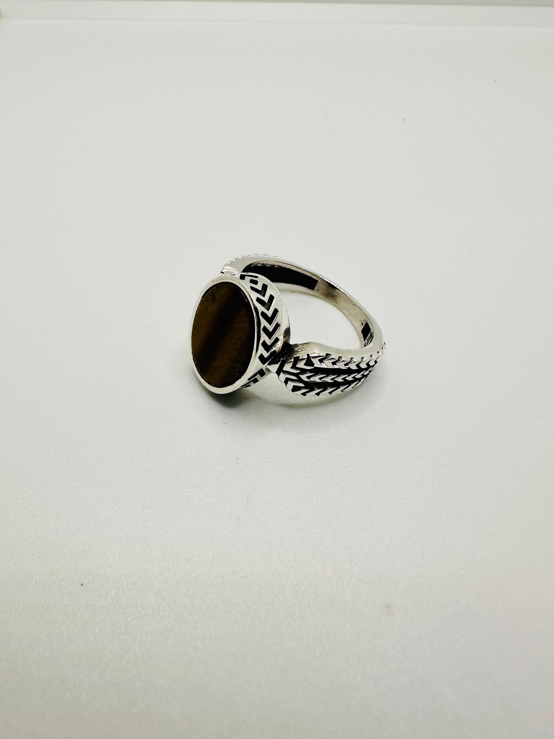 Ottoman Crescent Sword Ring (Pure Chandi 925)