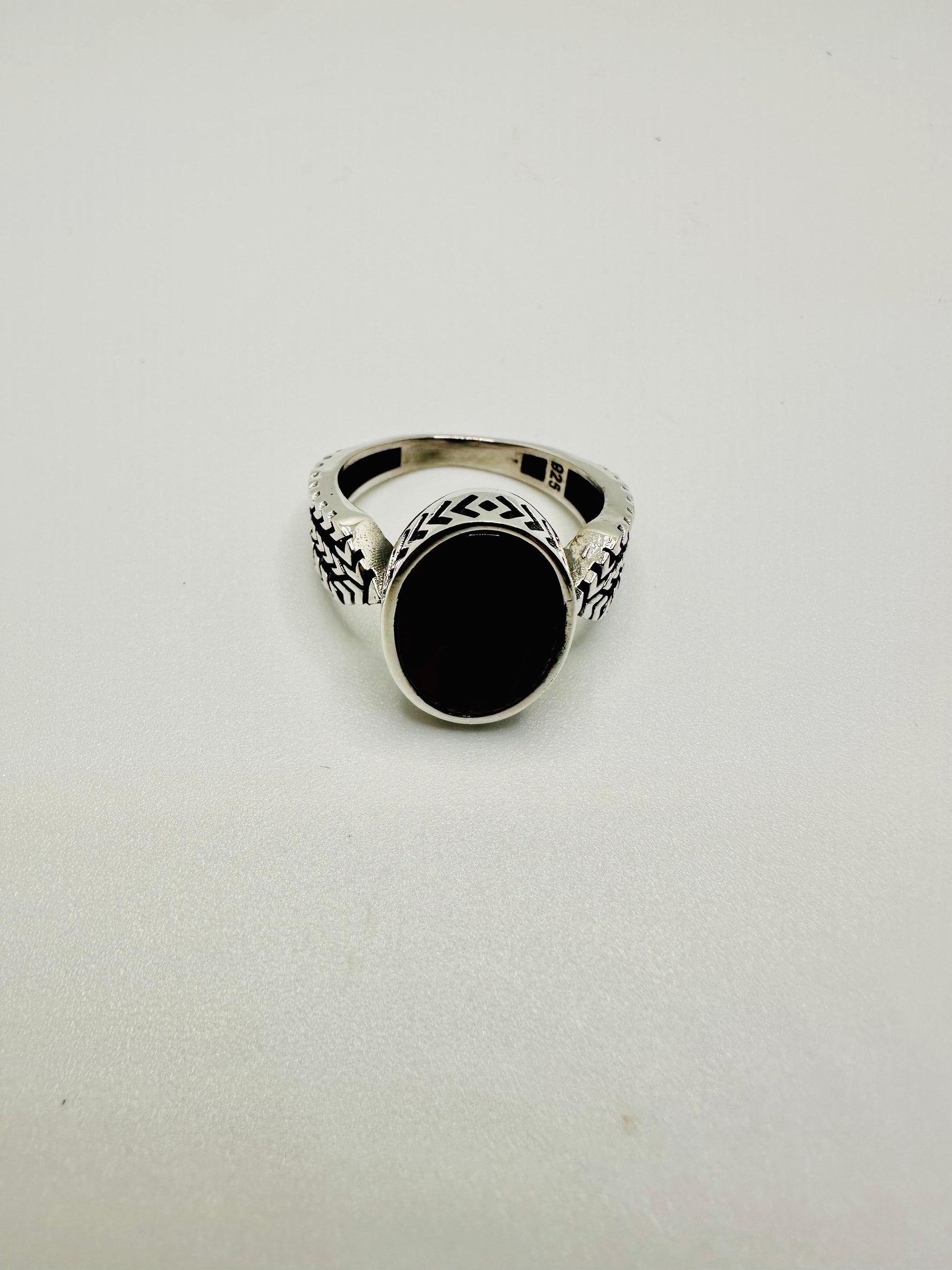 Ottoman Crescent Sword Ring (Pure Chandi 925)