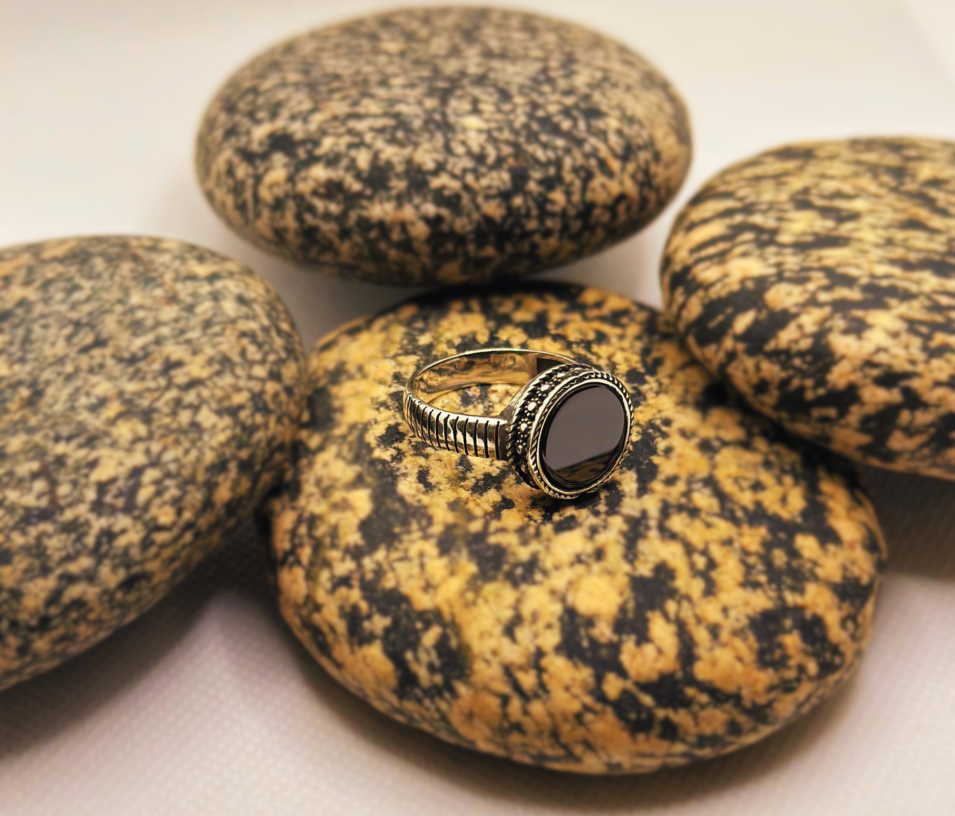 Turkish Akik Silver Ring (Pure Chandi 925)