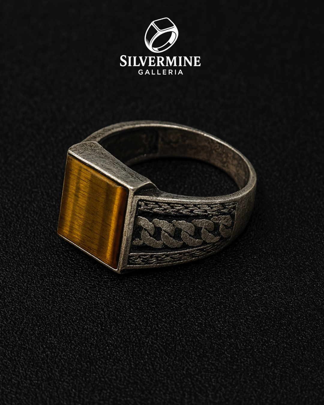 Heritage Ottoman Stone Ring (Pure Chandi 925)