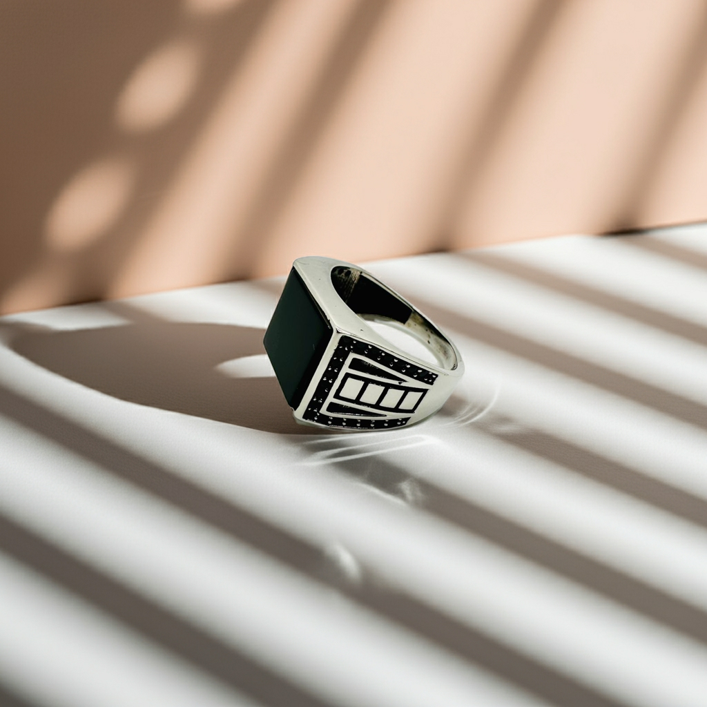 Ottoman Tughra Calligraphy Ring (Pure Chandi 925)