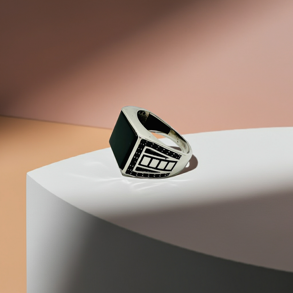 Ottoman Tughra Calligraphy Ring (Pure Chandi 925)