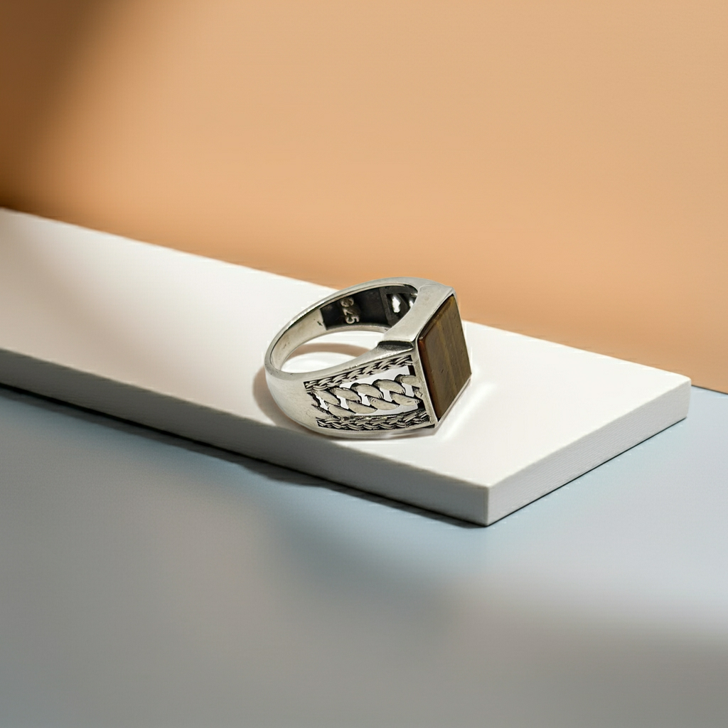 Heritage Ottoman Stone Ring (Pure Chandi 925)