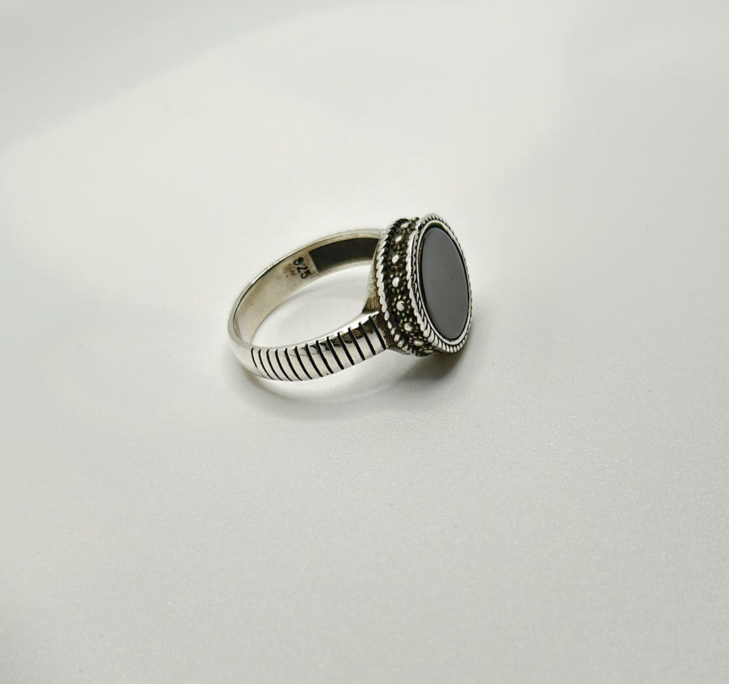 Turkish Akik Silver Ring (Pure Chandi 925)
