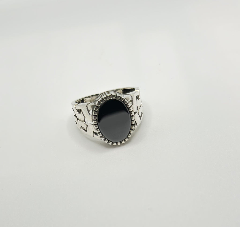 Anatolian Onyx Silver Ring (Pure Chandi 925)