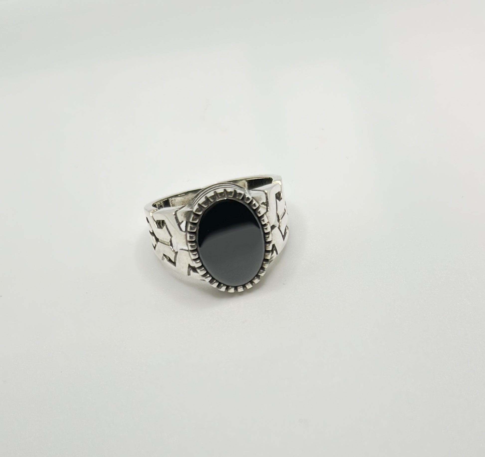 Anatolian Onyx Silver Ring (Pure Chandi 925)