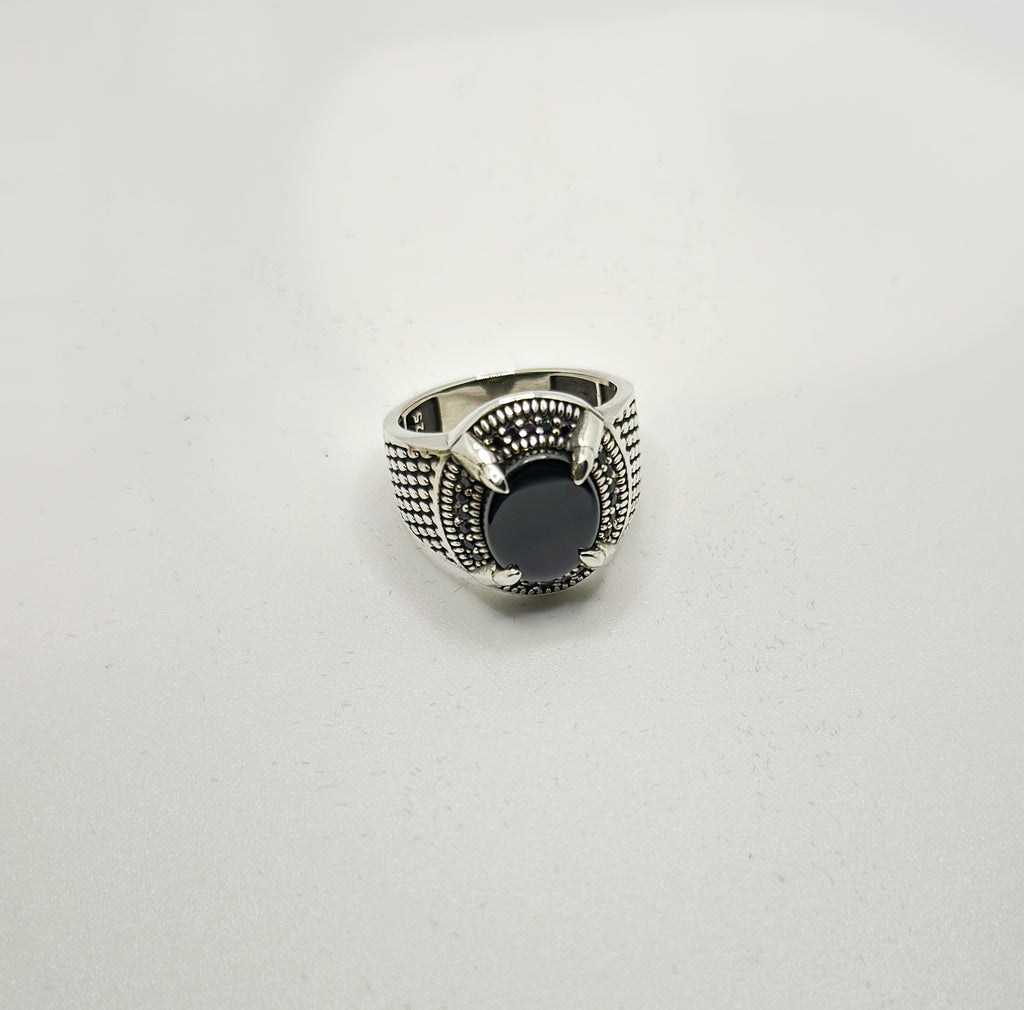 Sterling Silver Turkish Signet Ring (Pure Chandi 925)