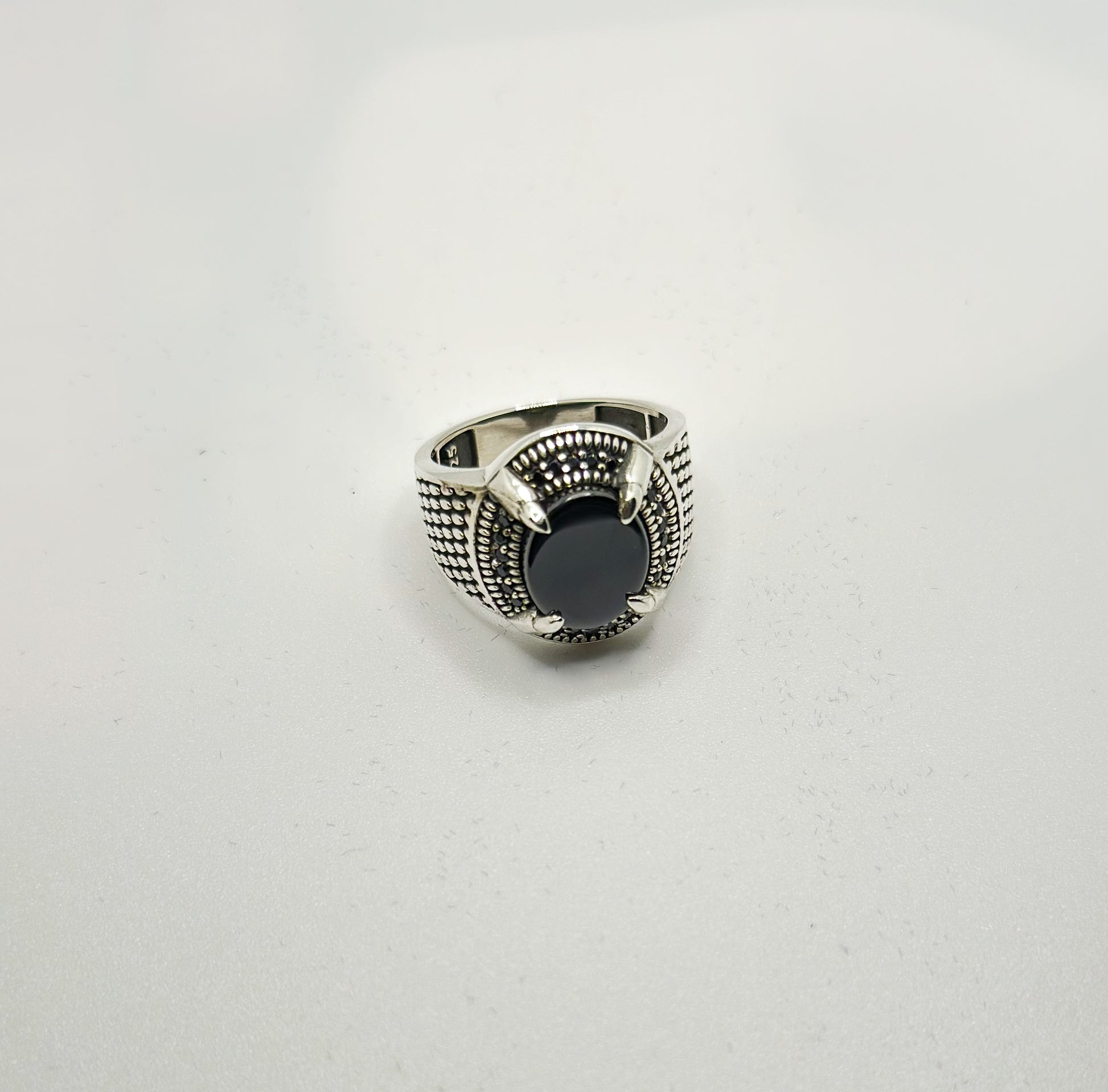 Sterling Silver Turkish Signet Ring (Pure Chandi 925)