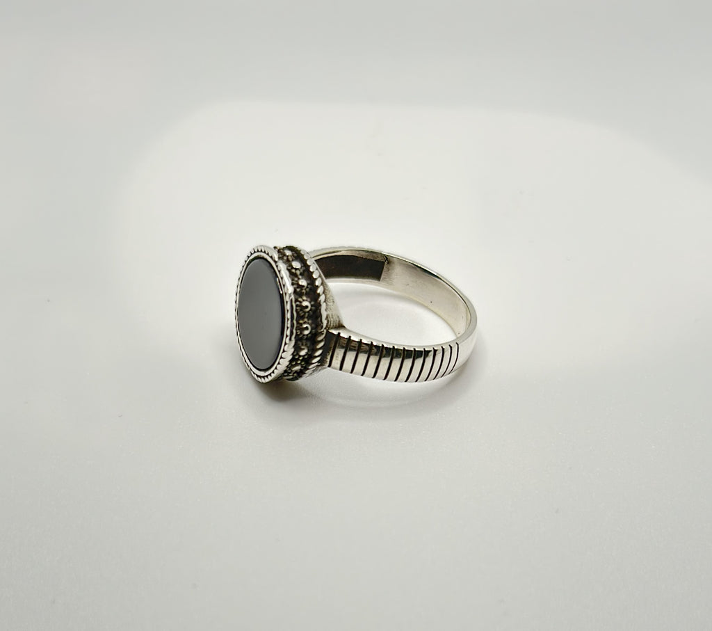 Turkish Akik Silver Ring (Pure Chandi 925)