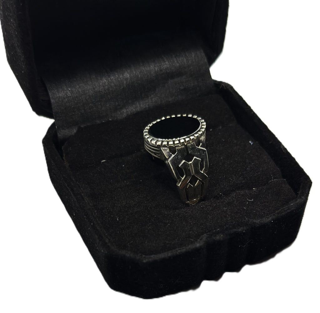 Anatolian Onyx Silver Ring (Pure Chandi 925)