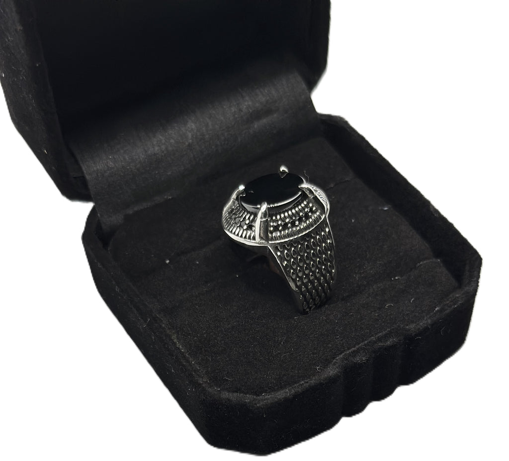 Sterling Silver Turkish Signet Ring (Pure Chandi 925)