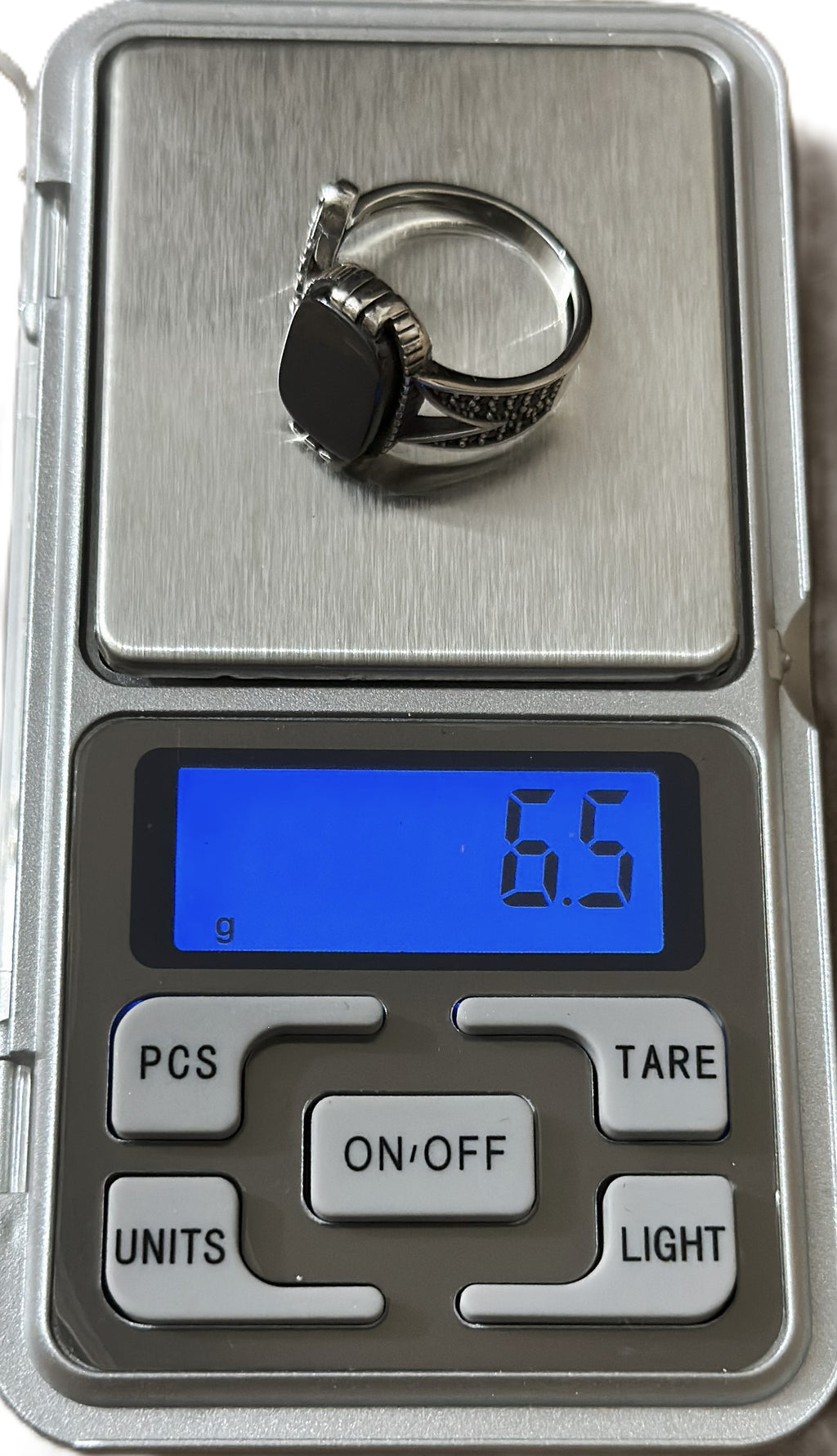 Turkish Warrior's Stone Ring (Pure Chandi 925)