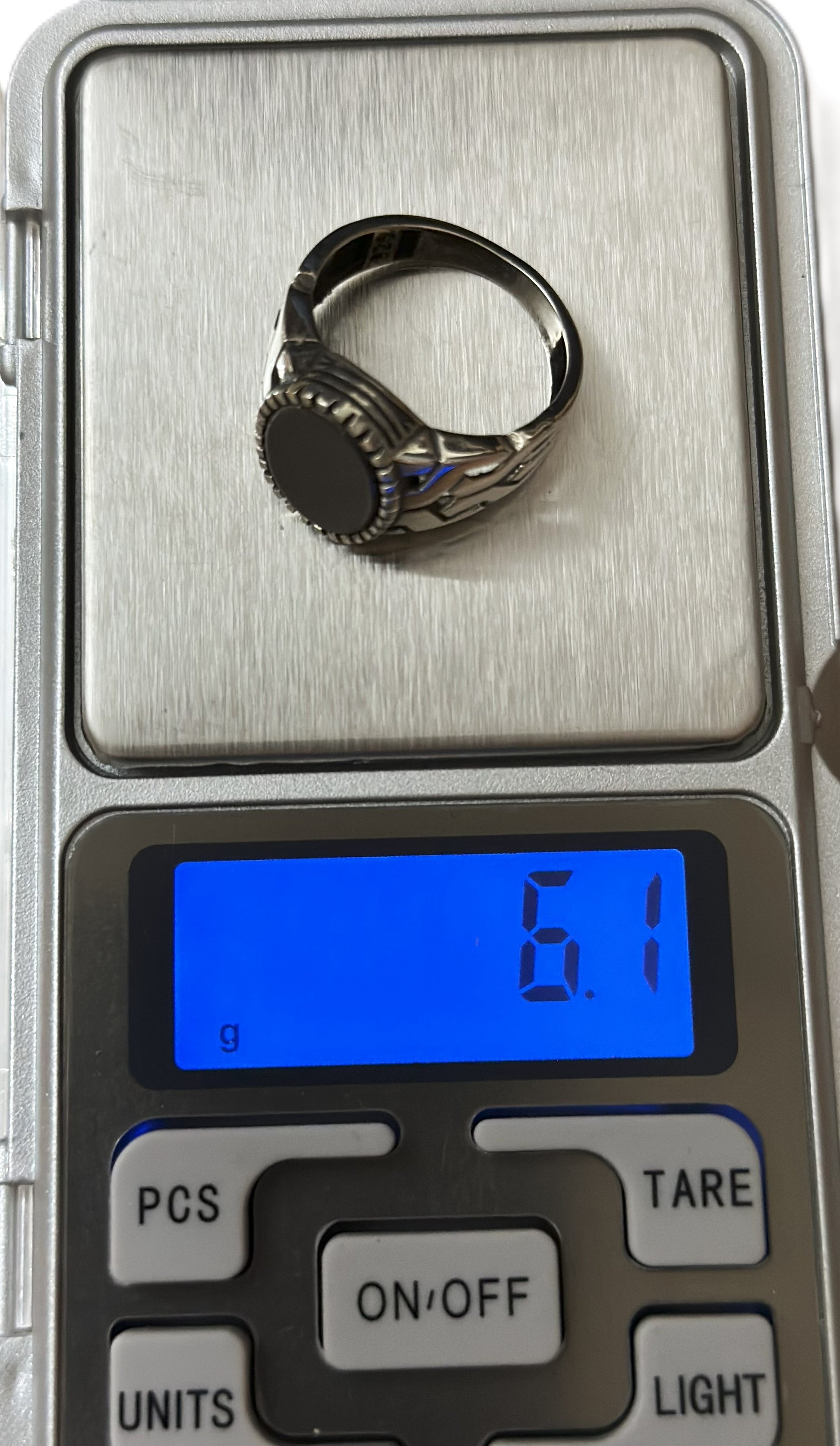 Anatolian Onyx Silver Ring (Pure Chandi 925)