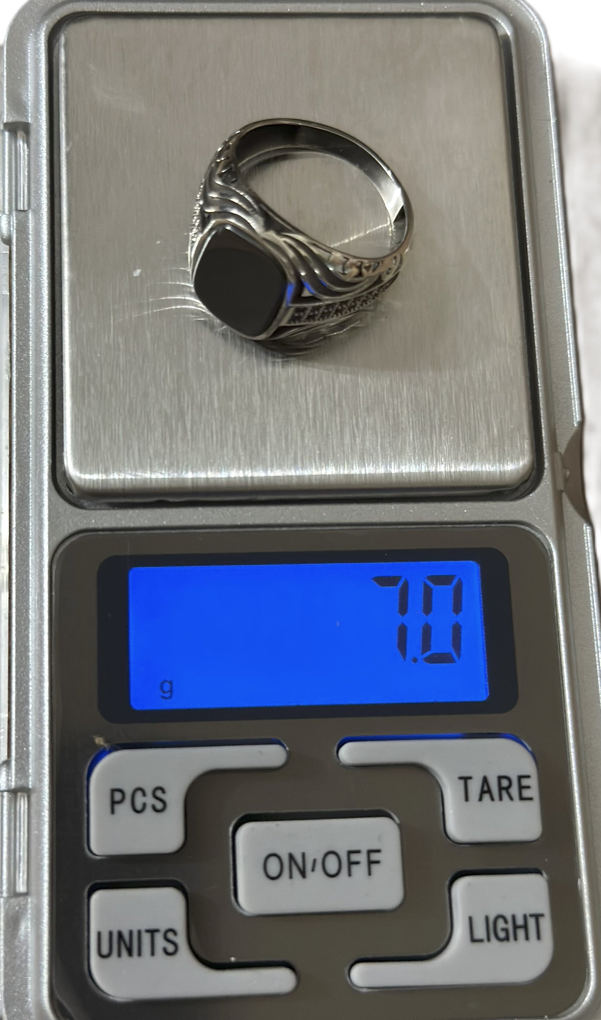 Turkish Onyx Ring (Pure Chandi 925)